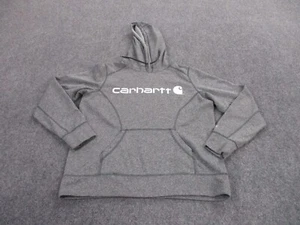 Carhartt Hoodie Sweatshirt Adult L Gray Pullover Force Work Lightweight Womens - Picture 1 of 11
