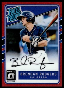 2016 DONRUSS RATED ROOKIE AUTO Brendan Rodgers /35 Colorado Rockies #TP5 R37 - Picture 1 of 2