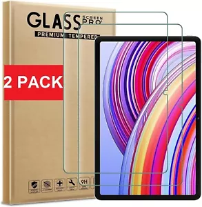 2X Screen Protector for Xiaomi Redmi Pad Pro 12.1" Case Friendly Tempered Glass - Picture 1 of 5