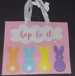 8.5 X 7" Easter Bunny Paper Gift Bag Set Of 3 - Picture 1 of 1