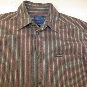 FACONNABLE STRETCH DESIGNER BUTTON UP Long Sleeve SHIRT Mens M  - Picture 1 of 3