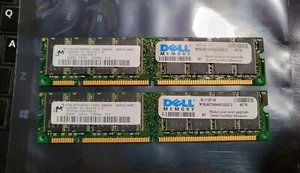 Micron 512MB Kit PC-133 168-Pin 2x 256MB Memory Module PC133 RAM - US Shipping - Picture 1 of 2