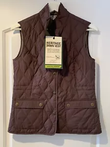 NWT Eddie Bauer Heritage Down Vest Women 550 Fill Brown Plum Sz XS Extra Small - Picture 1 of 19