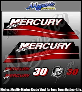 MERCURY - 30 hp - OUTBOARD DECALS - Picture 1 of 1