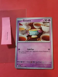 2023 Pokemon scharlachrote und violette Obsidianflammen #97 Sinistea, C, NF/H, cd1 - Bild 1 von 6
