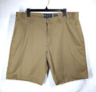American Rag Khaki Shorts Mens Size 38 Bermuda 9" Inseam 100% Cotton Slim Fit