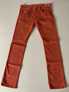 Replay Jeans W32 L 34 rot Waitom Straight Fit Knopfleiste super Zustand Rarität! - Bild 1 von 14