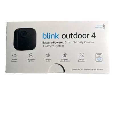 BLINK OUTDOOR 4 (4th Gen) Wire-Free Smart Security Camera System 1 Camera - NEW - Image 1 of 4