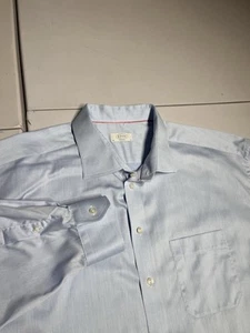 ETON Shirt Men's 48 19 Blue Classic Dress Button Up Cotton Cambridge - Picture 1 of 8