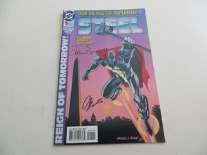 1994 VINTAGE DC STEEL # 1 SIGNED 2X LOUISE SIMONSON & CHRIS BATISTA, COA & POA - Picture 1 of 3
