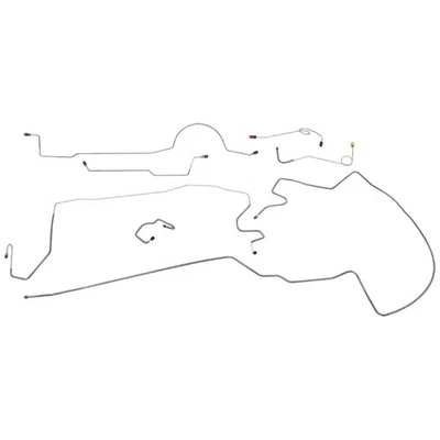 1971 Dodge Charger Complete Power Drum Brake Line Kit Set Lines Tubes Stainless - Image 1 of 4