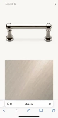 Juego de 10 herrajes de restauración Chatham 6” cajón/puerta/cocina tirar níquel satinado Foto 1 de 4