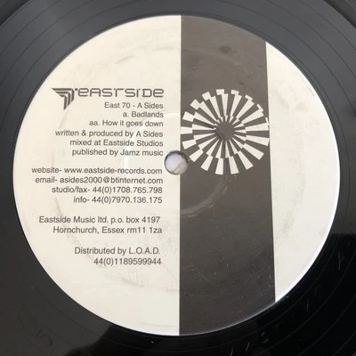 A Sides – Badlands / How It Goes Down (12″) Eastside Records ‎– EAST 70 - Image 1 of 2