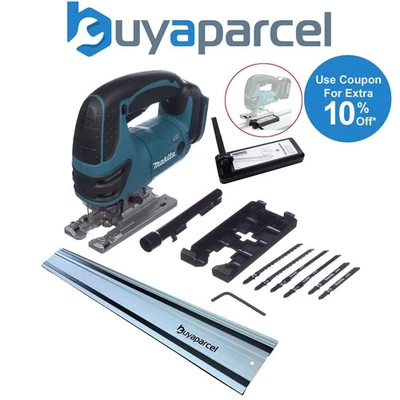 Makita DJV180Z 18v Top Handle Jigsaw LXT Lithium Cordless + BAP 1.5m Guide Rail - Image 1 of 4