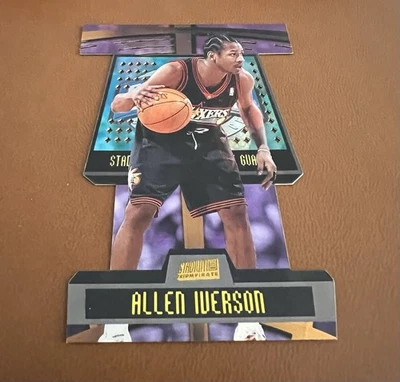 1998-99 Topps Stadium Club Triumvirate Luminous Allen Iverson #T14B HOF - Image 1 of 2