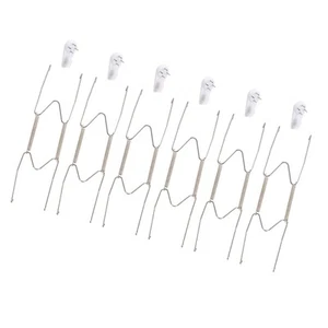 Plate Hanger 6 Pack 8-inch Invisible Wall Hangers with Wall Hook Silver - Picture 1 of 5