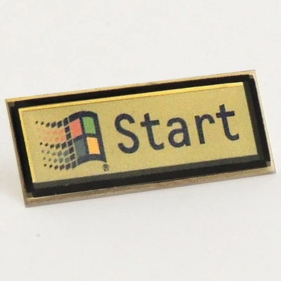 Broche de lapela vintage logotipo início de lançamento Microsoft Windows 95 - Imagem 1 de 2