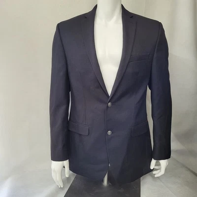 Blazer Alfani Para Hombres Calce Ajustado Talla 40L Negro Vestido Traje Chaqueta Abrigo Deportivo Elástico Foto 1 de 4