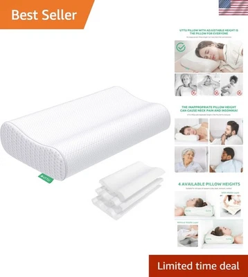 Almohada cervical de enfriamiento de lujo con contornos ajustables - perfecta para viajeros Foto 1 de 4