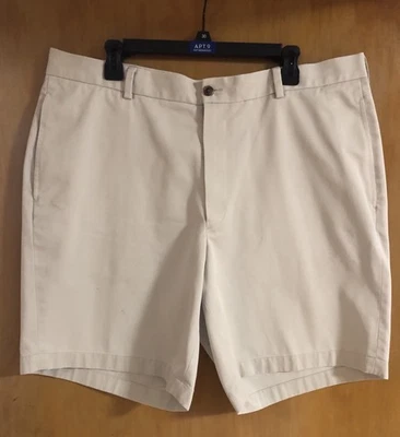 Pantalones Cortos Chinos Caqui Frente Plano NeW Brooks Brothers Para Hombre Talla 40x9 100% Algodón Foto 1 de 4