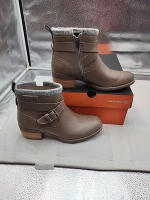 Women's Merrell Shiloh II Zip Waterproof Boots Size 7.5 (N3-C6) - Изображение 1 из 4