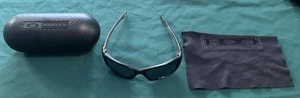Oakley Tangent Sonnenbrille polarisiert schwarz/grau marmoriert 12-951 - Bild 1 von 15