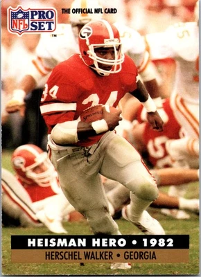 1991 Pro Set FACT Mobil #44 Herschel Walker - Image 1 of 2