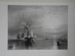 The Old Temeraire 1855 Druckstich J. M. W. Turner graviert James Willmore - Bild 1 von 10