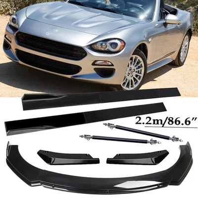 Front Bumper Lip Spoiler Side Skirts+Rear Lip Glossy For Fiat 124 Spider 17-2020 - Image 1 of 4