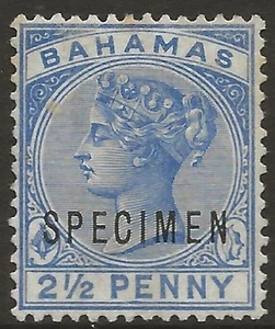 BAHAMAS SG52s QV 2.5d Ultramar ESPECIMEN COMO NUEVO Gato £65 Reino Unido P&P Gratis - Imagen 1 de 2