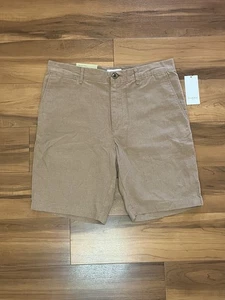 Goodfellow & Co Men's The Every Wear Flat-front Shorts 9" Inseam Size 32 Brown - Picture 1 of 12