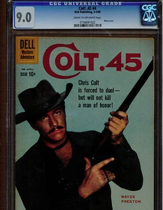 Colt .45 #4 CGC 9.0 DELL COMICS 1960 SILVER AGE BLUE LABEL UNRESTAURIERT CTOW PGS - Bild 1 von 4