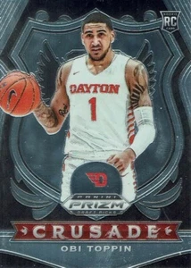 2020 Panini Prizm Draft Picks Rookie Card No. 87 Obi Toppin Crusade - Picture 1 of 1