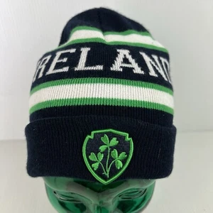 Lansdowne Ireland National Rugby Team Supporters Beanie Navy Blue/Green - Picture 1 of 6