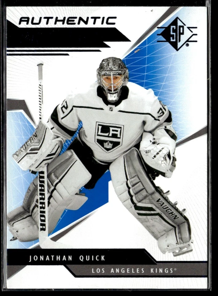 2018-19 SP Authentic Profiles blue Jonathan Quick #AP-JQ - Image 1 of 2
