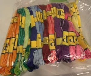 Prism Embroidery Floss Assorted Colors Lot of 95 Skeins 6 strand - LOT#6-25 - Picture 1 of 1