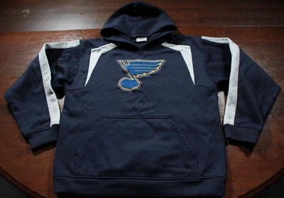 Sudadera con Capucha St. Louis Azul Juvenil L Sudadera con Capucha NHL Niños Hockey Foto 1 de 4
