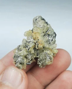 Natural Calcite Spacimen Combine With Aegirine Needles From Zagi Mountains Pak. - Picture 1 of 7