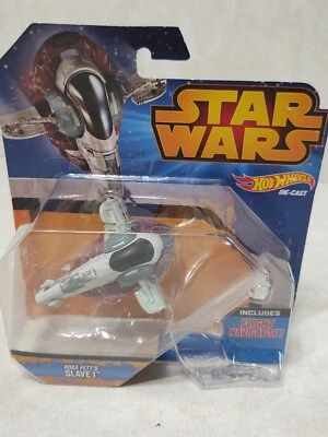 Hot Wheels Star Wars Die-cast Boba Fett Slave I NIP 2014 - Image 1 of 4