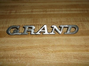 Vintage Metal GRAND Car Emblem - Bild 1 von 4
