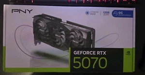 PNY - GeForce RTX 5070 12GB OC GDDR7 PCI Express 5.0 Graphics VCG507012TFXPB1-O - Photo 1/3