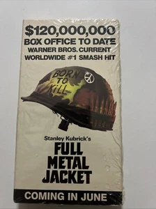 Full Metal Jacket Rare Sealed Promotional VHS Stanley Kubrick VHTF Nostalgic - Picture 1 of 24