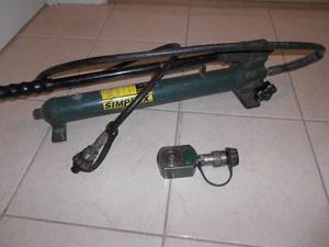 SIMPLEX P42 HYDRAULIC HAND PUMP SIMPLEX RFS 10 TON HYDRAULIC FLAT JACK ENERPAC - Picture 1 of 7