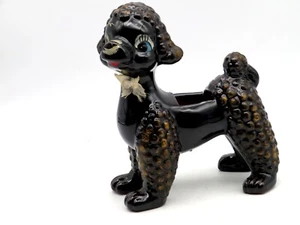 Vintage Japan Anthropomorphic Brown Poodle Planter Redware Japan - Picture 1 of 6