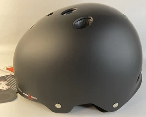 Triple ocho Gotham BMX/Skate Helmot ABS carcasa dura esfera negra ajuste NUEVO - Imagen 1 de 7