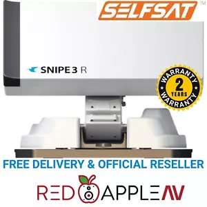 Selfsat 'Blackline' SNIPE 3 R Fully Auto With Twin LNB Caravan Satellite Dish - Picture 1 of 13