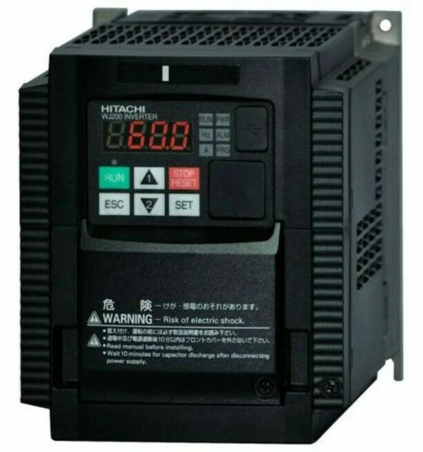 Hitachi WJ200-004SF Inverter, 200-240V, 1PH, 0.5CT(0.75VT)HP, 3.0CT(3.5VT)A - Image 1 of 1