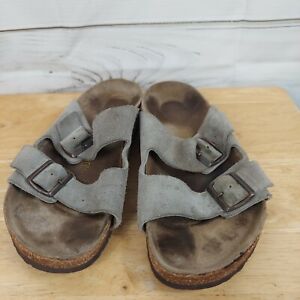 Birkenstock Men's Arizona Taupe suede  Sandals Size 42 ( 9)* as is*