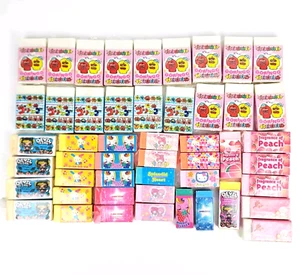 Lot Of Erasers Japan Sanrio San-x Rabbit Goringo Devil Girl Happy Clover - Picture 1 of 8
