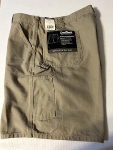 Pantalones Cortos de Trabajo Carhartt Washed Duck Para Hombre 42 Caqui Nuevos con Etiquetas - Imagen 1 de 8